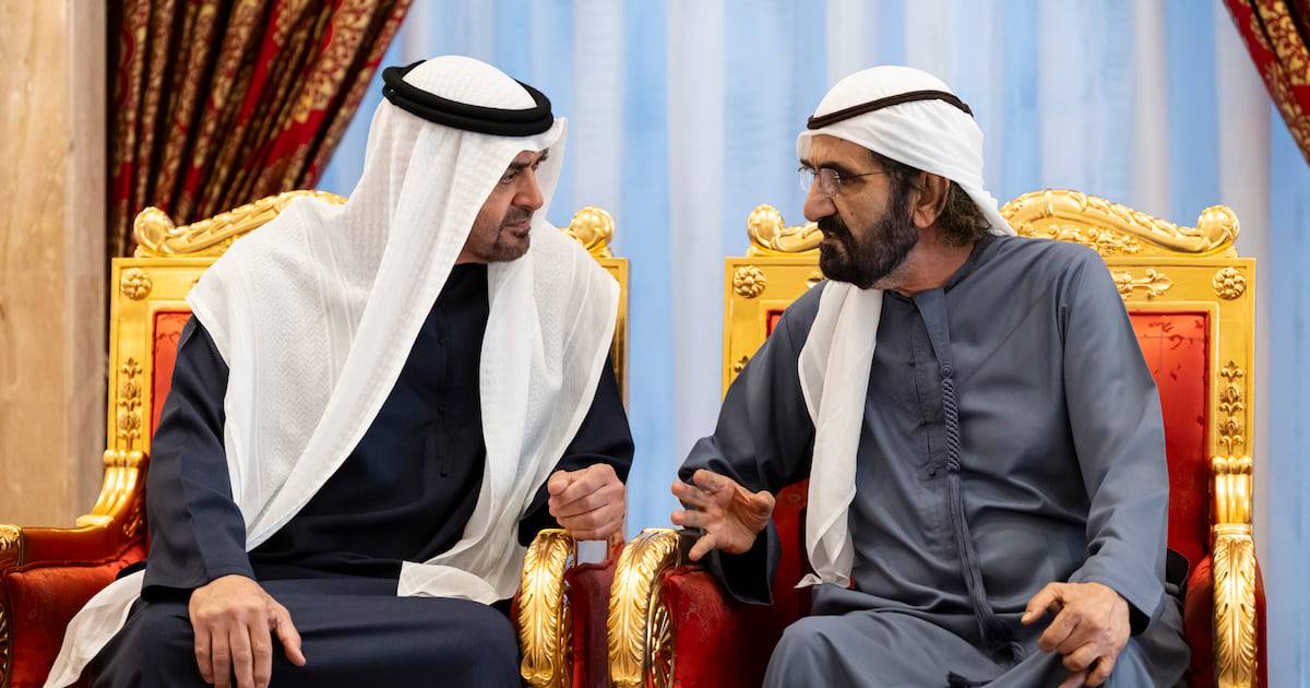 UAE President, All Rulers Attend Sheikh Ahmed's Condolence Gathering