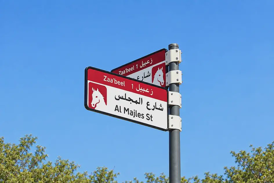 دبي تطلق نظام العنونة الجديد بلوحات ملونة للشوارع والمنازل