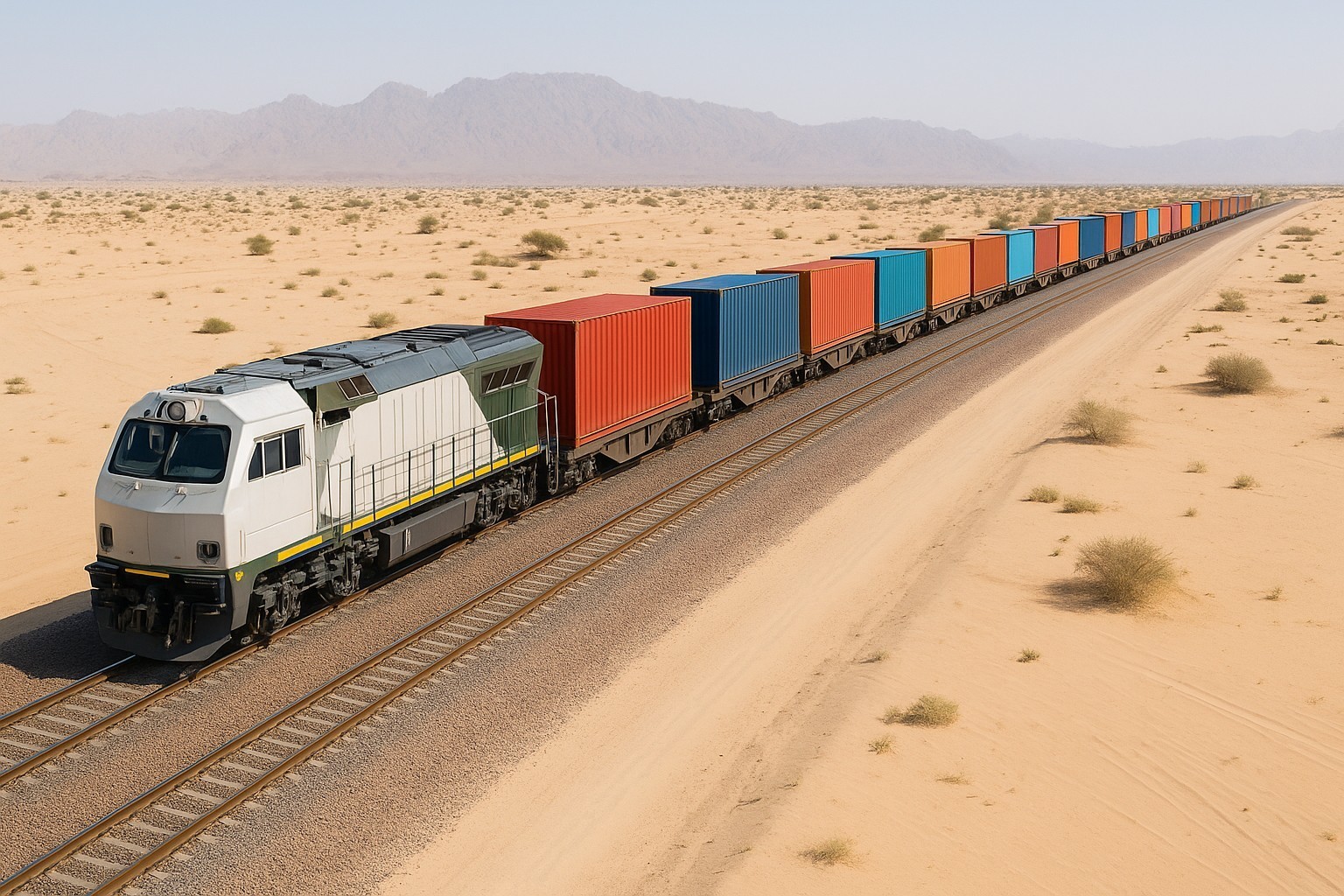 Launch of rail service between the UAE and Oman with a capacity of 193,200 TEU per year