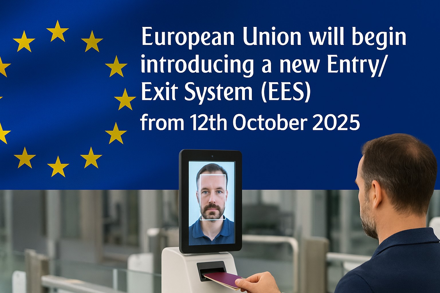 🇪🇺 The implementation of the new European Union Entry and Exit System (EES) will begin on October 12, 2025.